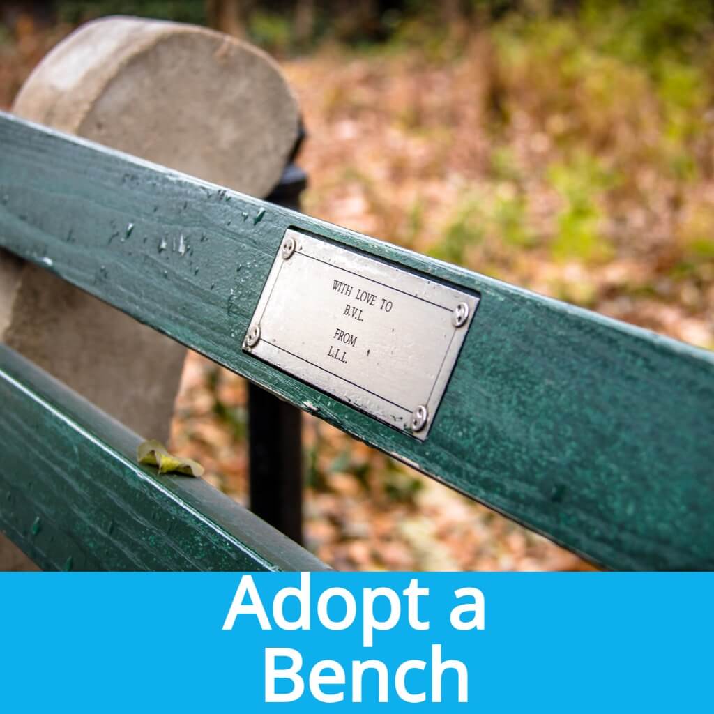 memorial park bench nonprofit adopt a bench